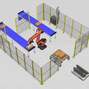 Роботизированный комплекс KUKA для паллетизации
