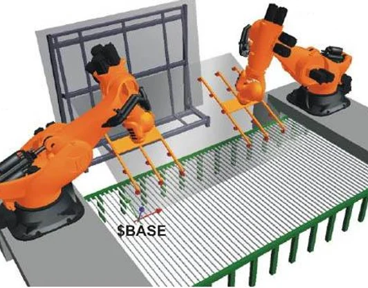 Синхронизация движений до 6 роботов