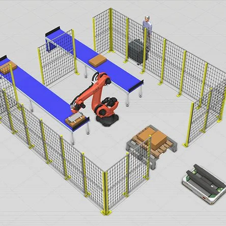 Роботизированный комплекс KUKA для паллетизации